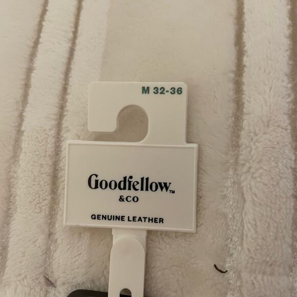 New Mens Brown Leather Belt Goodfellow & Co Business Casual Office Workwear - Picture 4 of 6